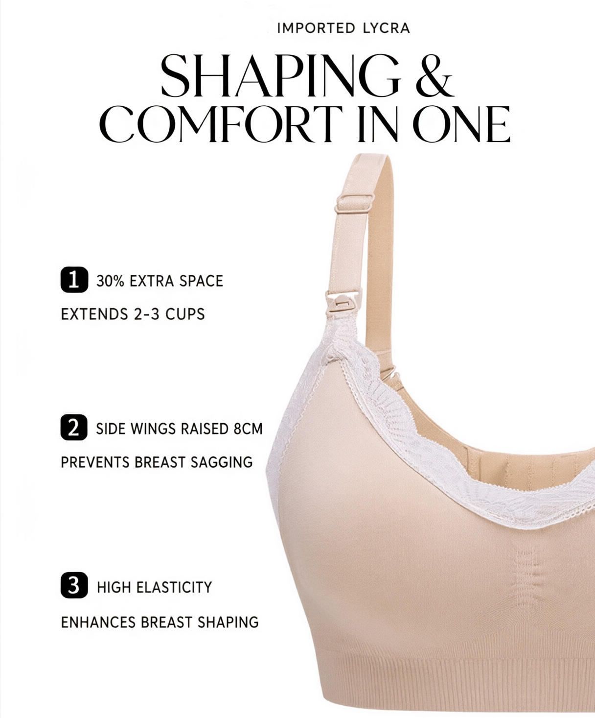 Nahtloser Still-BH aus Spitze, – Nursing Bra Sleep Bewertung und Preis