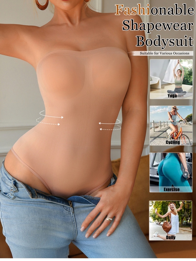 Nahtloser, trägerloser Shapewe – Shapewear Bodysuit Firm Bewertung und Preis