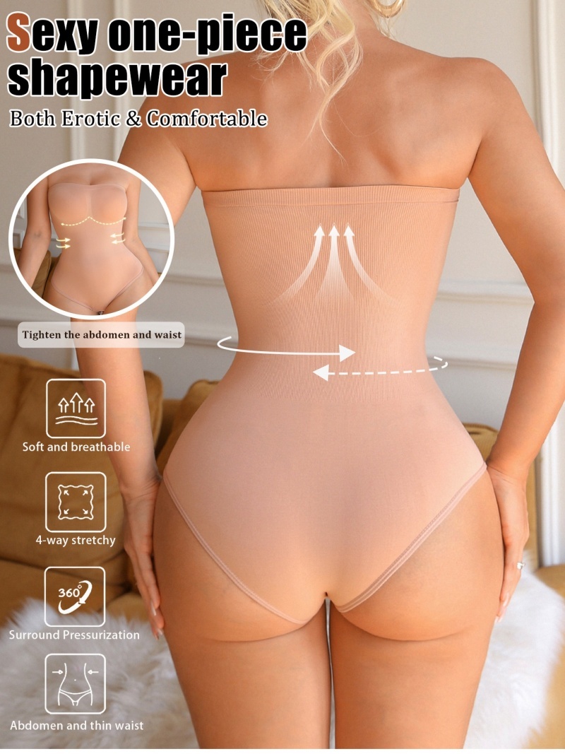 Nahtloser, trägerloser Shapewe – Shapewear Bodysuit Firm Bewertung und Preis
