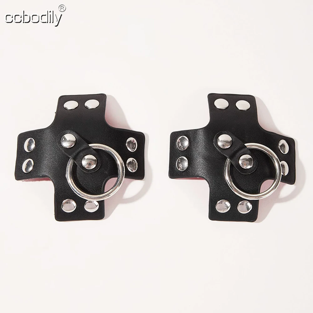 Frauen sexy 1 Paar Pu Leder Ni – Nipple Cover Pasties Bewertung und Preis