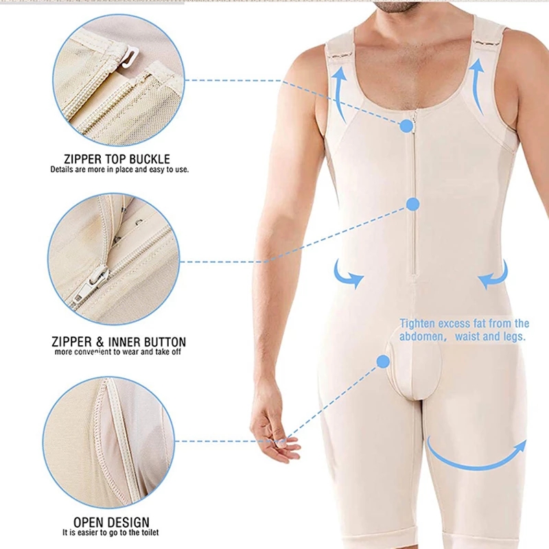 Herren-Shapewear-Body, Ganzkör – Shapewear Bodysuit Firm Bewertung und Preis